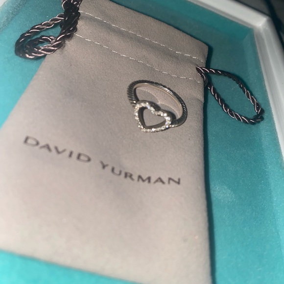 David Yurman Jewelry - EUC DAVID YURMAN CABLE HEART RING